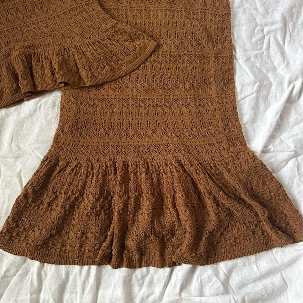 House of Harlow 1960 Brown Midi Skirt - Picture 12 of 13